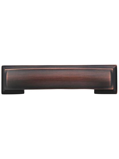 Annadale Pillow Cup Cabinet Pull - 3 3/4 inch Center-to-Center in Brushed Oil Rubbed Bronze.